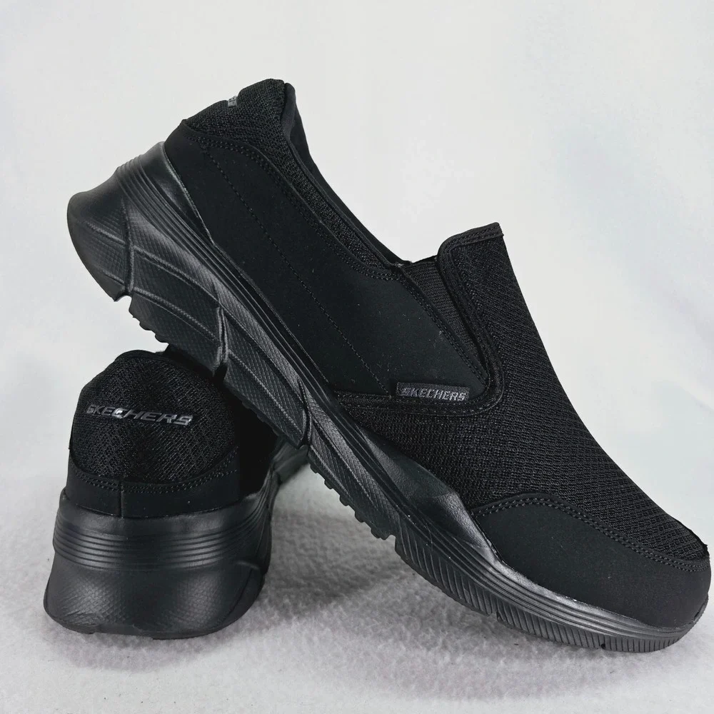 SKECHERS Shoes Mens 12 Black Equalizer Persisting 4 Slip On Sneaker Mesh Relaxed